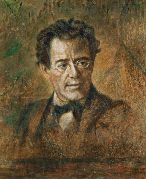 <b>Gustav Mahler</b> (1860-1911) - Anton Wagner als Kunstdruck oder handgemaltes ... - Gustav-Mahler
