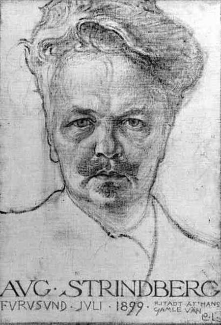The Author <b>August Strindberg</b> (1849-1912) - Carl Larsson als Kunstdruck oder ... - author_august_strindberg_1849_hi