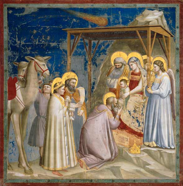 Giotto, Anbetung der Koenige / Padua - Artist Artist als Kunstdruck