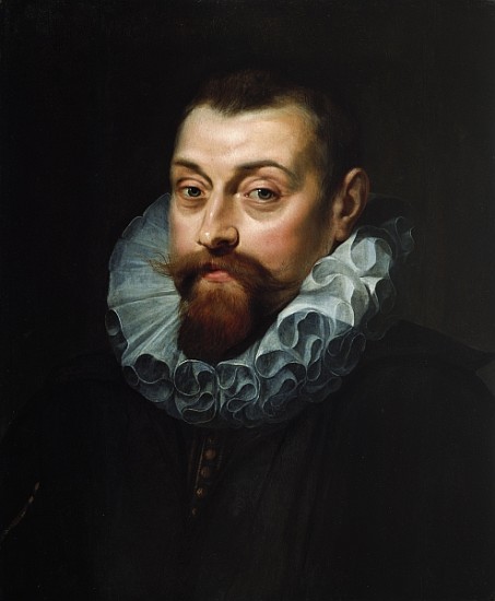 Bild: <b>Peter Paul</b> Rubens - Portrait of a man, bust length, in dark - portrait_of_a_man_bust_length