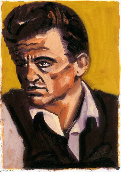 <b>Johnny Cash</b>, 2080 - Sara Hayward als Kunstdruck oder handgemaltes Gemälde. - johnny-cash