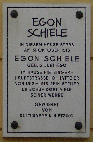 Gedenktafel Egon Schiele (c) Walter Anton