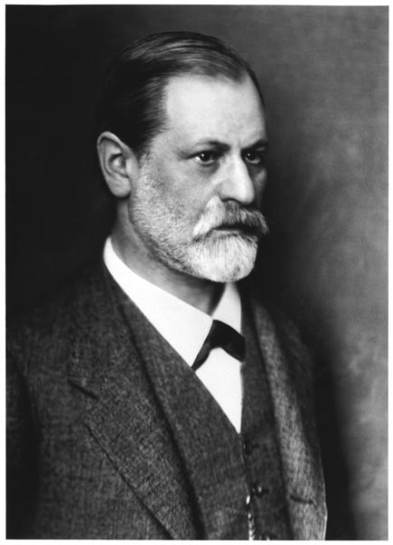 Portrait of Sigmund Freud (1856-1939) c.1900 (b/w photo)  von Austrian Photographer (20th century)