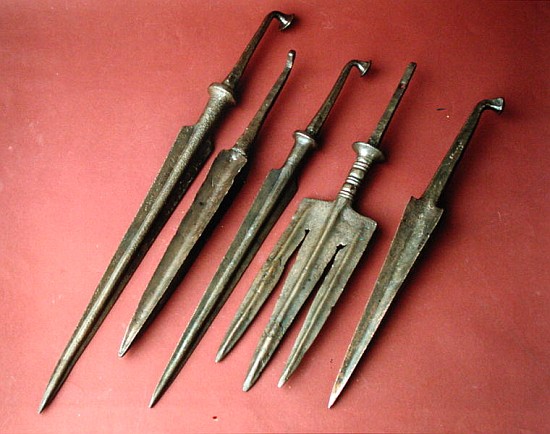 Spearheads, from Belkis (now Zeugma), Turkey (bronze) von Bronze Age