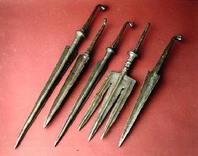 Spearheads, from Belkis (now Zeugma), Turkey (bronze)