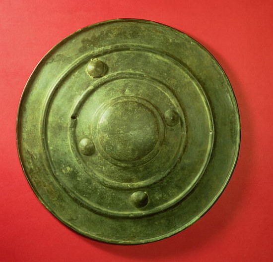 Wittenham Shield, from Long Wittenham, Oxfordshire, Late Bronze Age, c.1200 BC (bronze) von Bronze Age