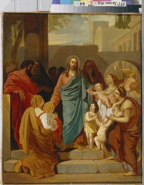 Christus segnet die Kinder ("Lasset die Kinderlein zu mir kommen...") 1824