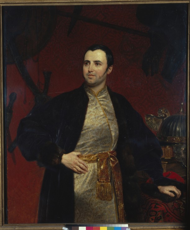Porträt von Fürst Michail Andrejewitsch Obolenski (1805-1873) von Brüllow