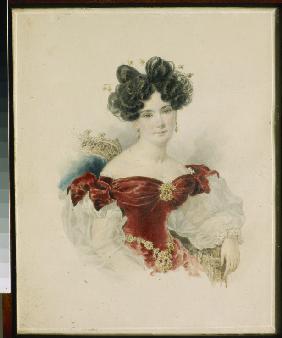 Porträt von Gräfin Natalia Viktorowna Stroganowa, geb. Baronesse Kotschubei (1800-1854)