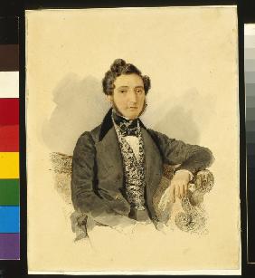 Porträt von Nikolai Michajlowitsch Donaurow (1806-1849)