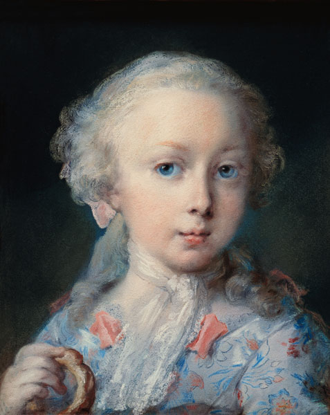 Bildnis eines Mädchens mit Kringel von Carriera