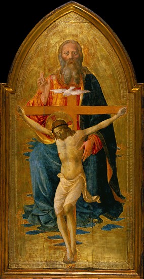 Holy Trinity with Saints von Domenico di Michelino