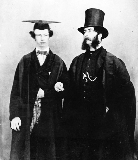 Arthur Munby and his father, c.1851 von English Photographer