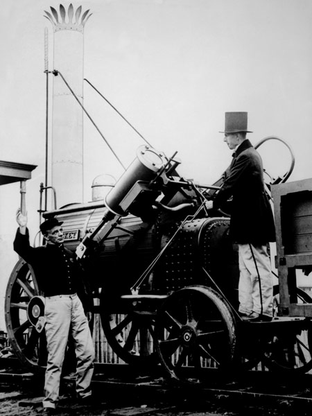Replica of Stephenson''s Rocket, 1929 (b/w photo)  von English Photographer