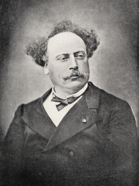 Alexandre Dumas Fils (1824-95) (b/w photo)  von French Photographer