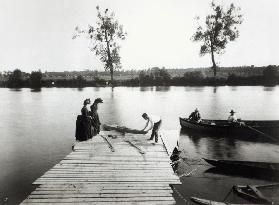 Boating Scene in the area of the Ile-de-France,  c.1880 