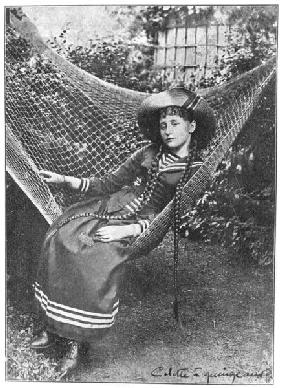 Colette (1873-1954) aged 15, 1888 (b/w photo) 