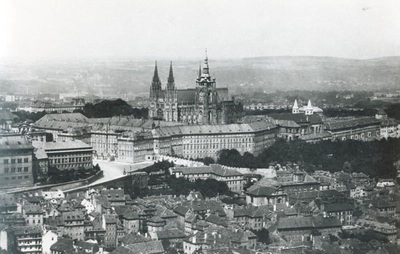 View of Prague, late 19th century (b/w photo)  von French Photographer