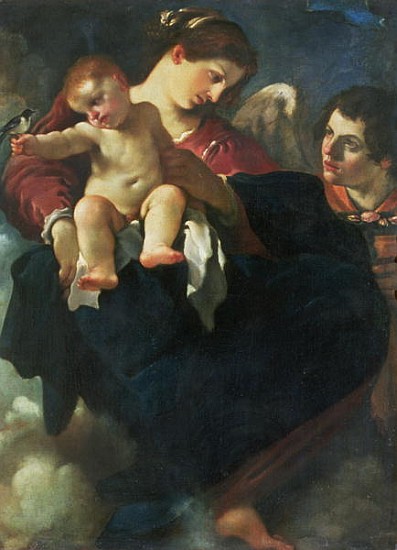 Madonna and Child with a Swallow (Madonna della Rondinella) von Guercino (Giovanni Francesco Barbieri)