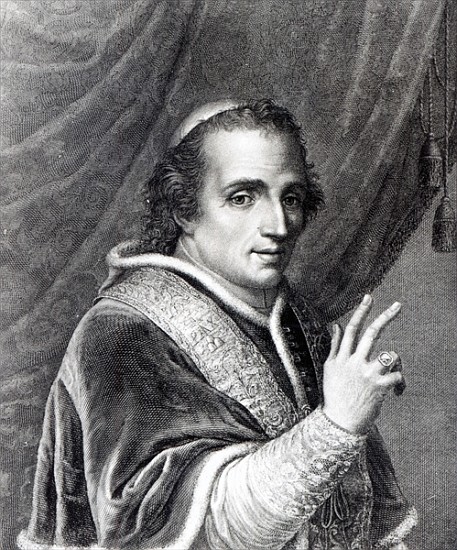 Pope Pius VII; engraved by Rafaello Morghen von Italian School