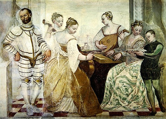 The Concert, 1570 (detail) von Italian School