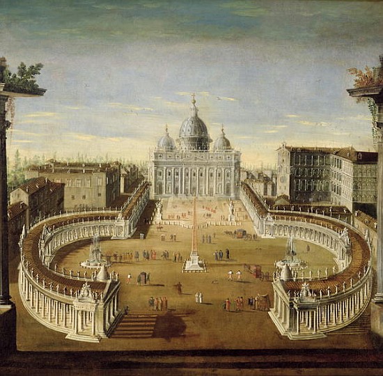 View of St. Peter''s, Rome von Italian School