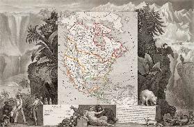 Nordamerika, Landkarte 1856
