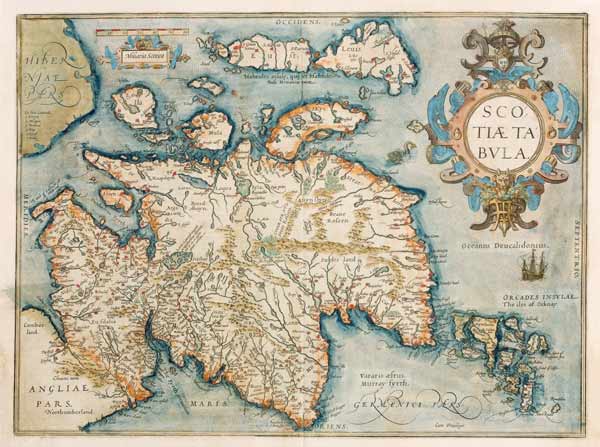 Schottland von Ortelius