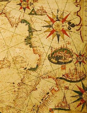 The south coast of France, Italy and Dalmatia, from a nautical atlas, 1651(detail from 330924)