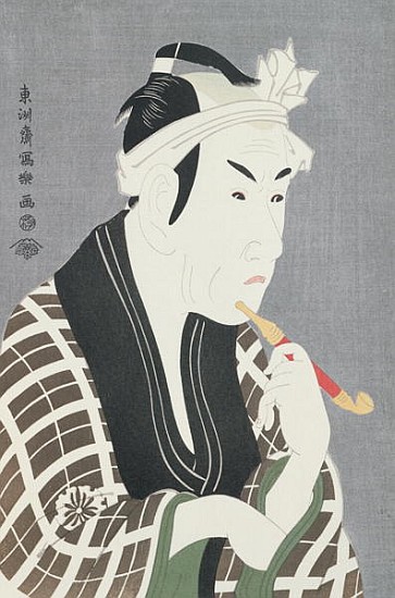 Matsumo Koshiro IV in the Role of Gorebei, the Fish Merchant of Sanya von Toshusai Sharaku