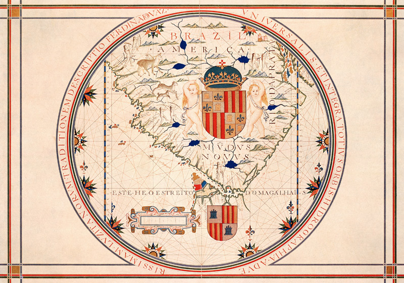Landkarte von Südamerika von Vaz-Dourado
