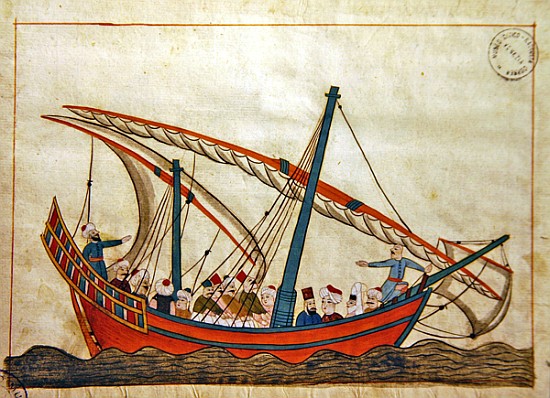 Ms. cicogna 1971, miniature from the ''Memorie Turchesche'' depicting a passenger carrying ship von Venetian School