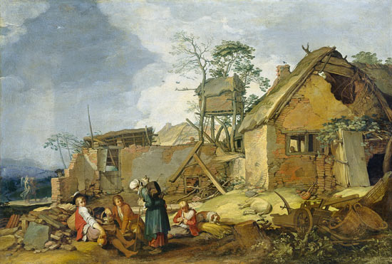 Landscape with Farm von Abraham Bloemaert