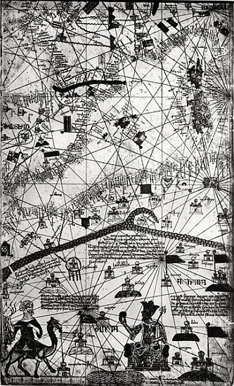 Detail from the Catalan Atlas von Abraham Cresques