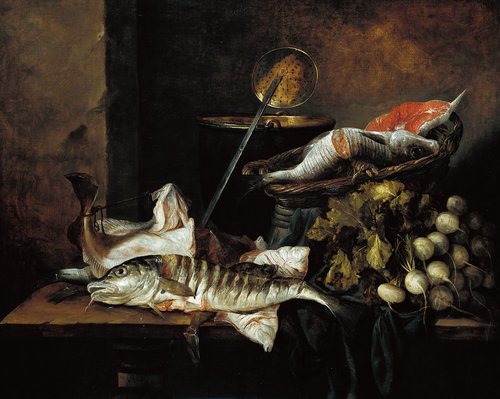 Fischstillleben von Abraham van Beyeren