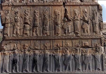Persian soldiers, from the northern doorway of the Palace of Xerxes von Achaemenid