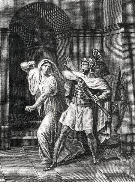 Illustration from 'Horatii' by Pierre de Corneille (1606-84) von Achille Deveria