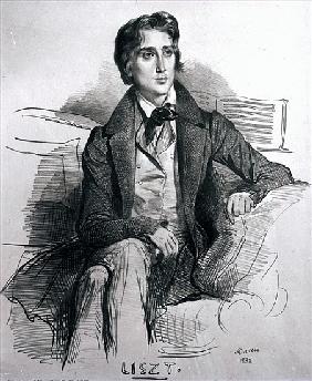 Portrait of Franz Liszt (1811-86) August 1832
