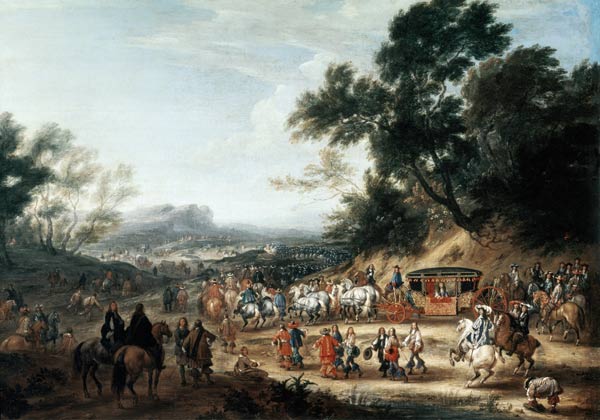 Ludwig XIV. auf der Reise von Adam Frans van der Meulen
