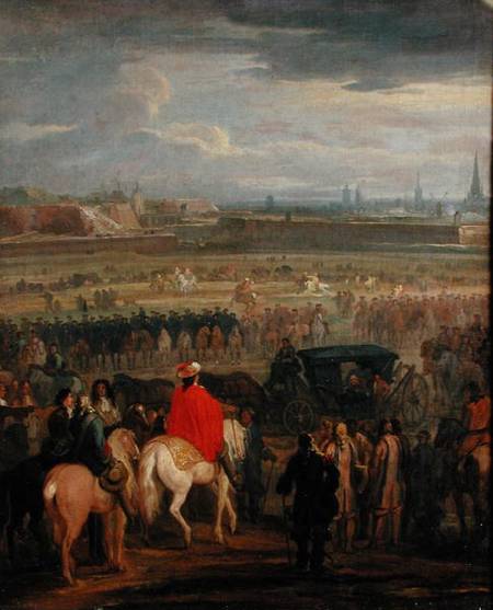 Surrender of the Citadel of Cambrai, 18th April 1677 von Adam Frans van der Meulen