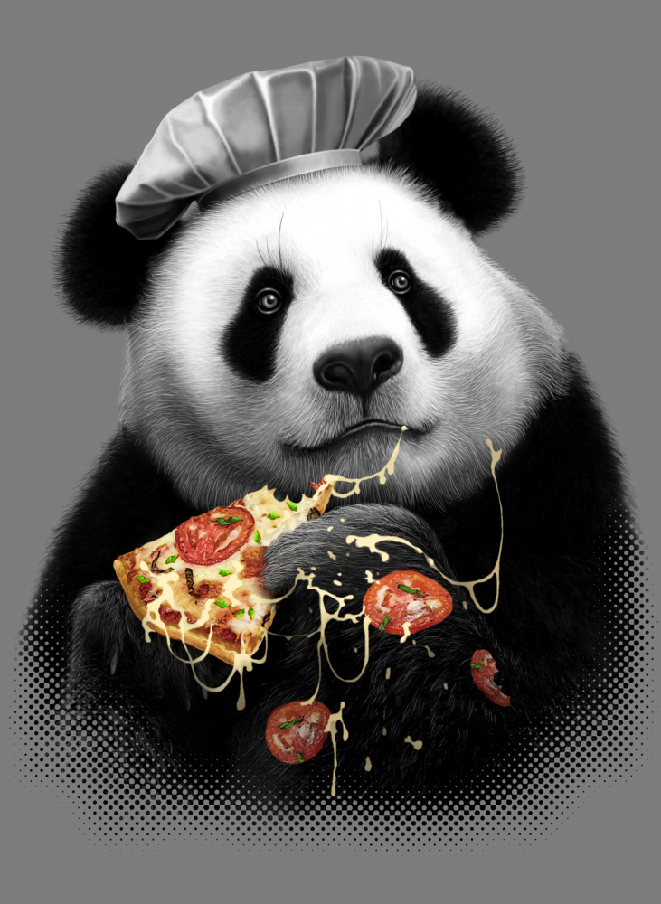 Panda liebt Pizza von Adam Lawless