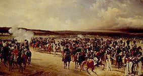 Französische Truppen paradieren vor Charles X. (Oktober 1829) von Adolf Ladurner
