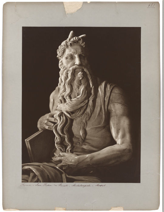 Der Moses des Michelangelo von Adolphe Braun