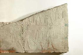Relief aus dem Totentempel des Königs Sahure (rechter Teil) 2471-2458 