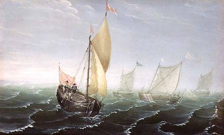 Shipping in Windswept Waters von Aert van Antum