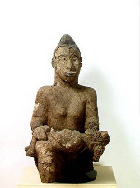 Ibo statue of a Woman with a Child von African