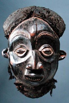 Mask from Cameroon Grasslands (wood & human hair)