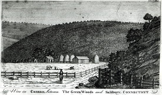 A Farm in Canaan, Connecticut, from ''Columbia Magazine'' von (after) American School