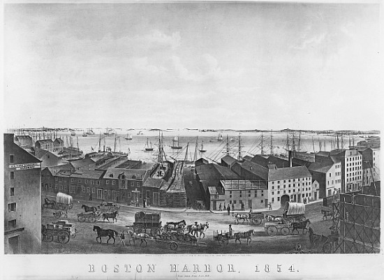 Boston Harbour von (after) American School