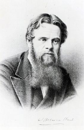 William Holman Hunt, engraving after a photograph, c.1865